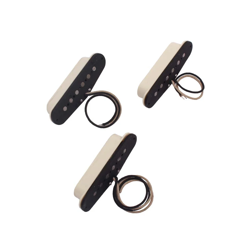 

Single Coil Guitar Pickup Set 48 50 52mm for Electric Guitar Replacement Parts ABS Plastic Bobbin Easy Install