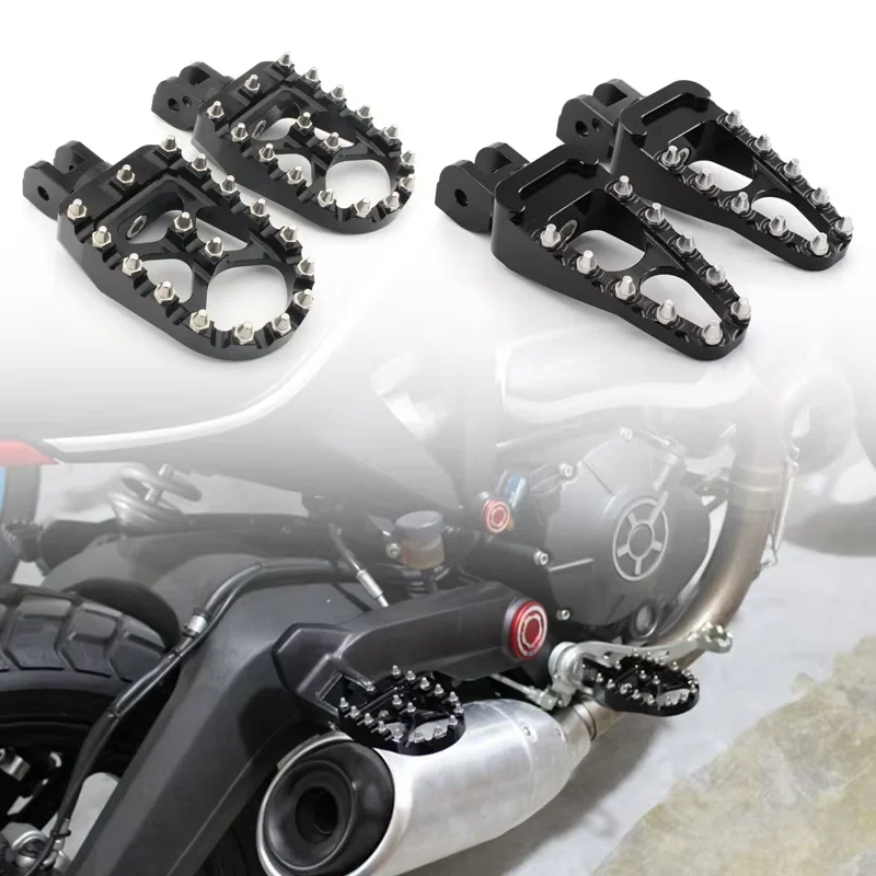 Motorcycle Sport Bike Non-slip Front After Footpeg Footrest Pedal Foot Peg Rest For Ducati Scrambler 800 400 1100 2013-UP