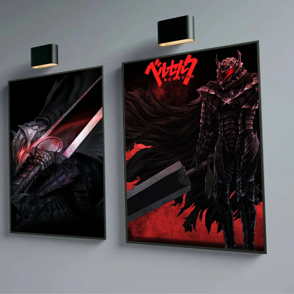 Anime B-Berserk Good Quality Poster Sticky Wall Art Printing Waterproof Home Living Bed Room Garage Bar Aesthetic Decor