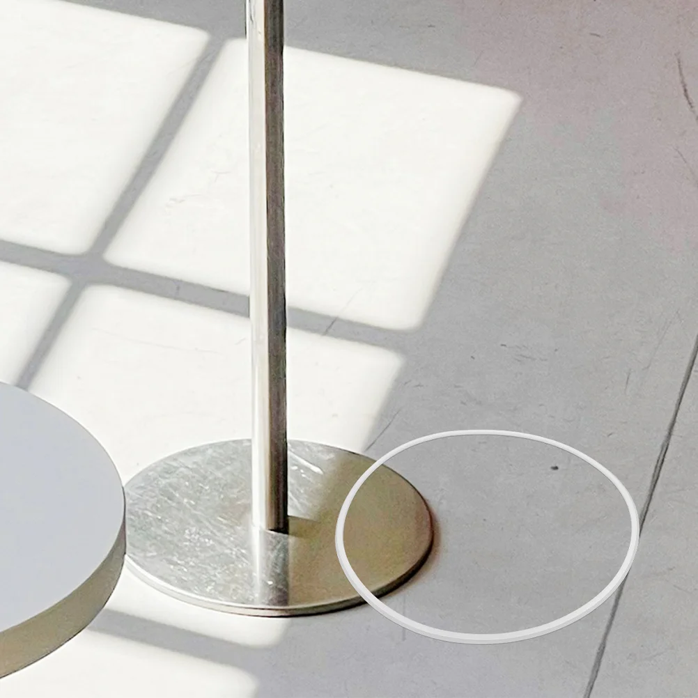 

Bar Stool Floor Protector Ring Rubber Durable Non Slip Floor Protector for Hardwood Tile Kitchen Counter Bar Stools White Rubber