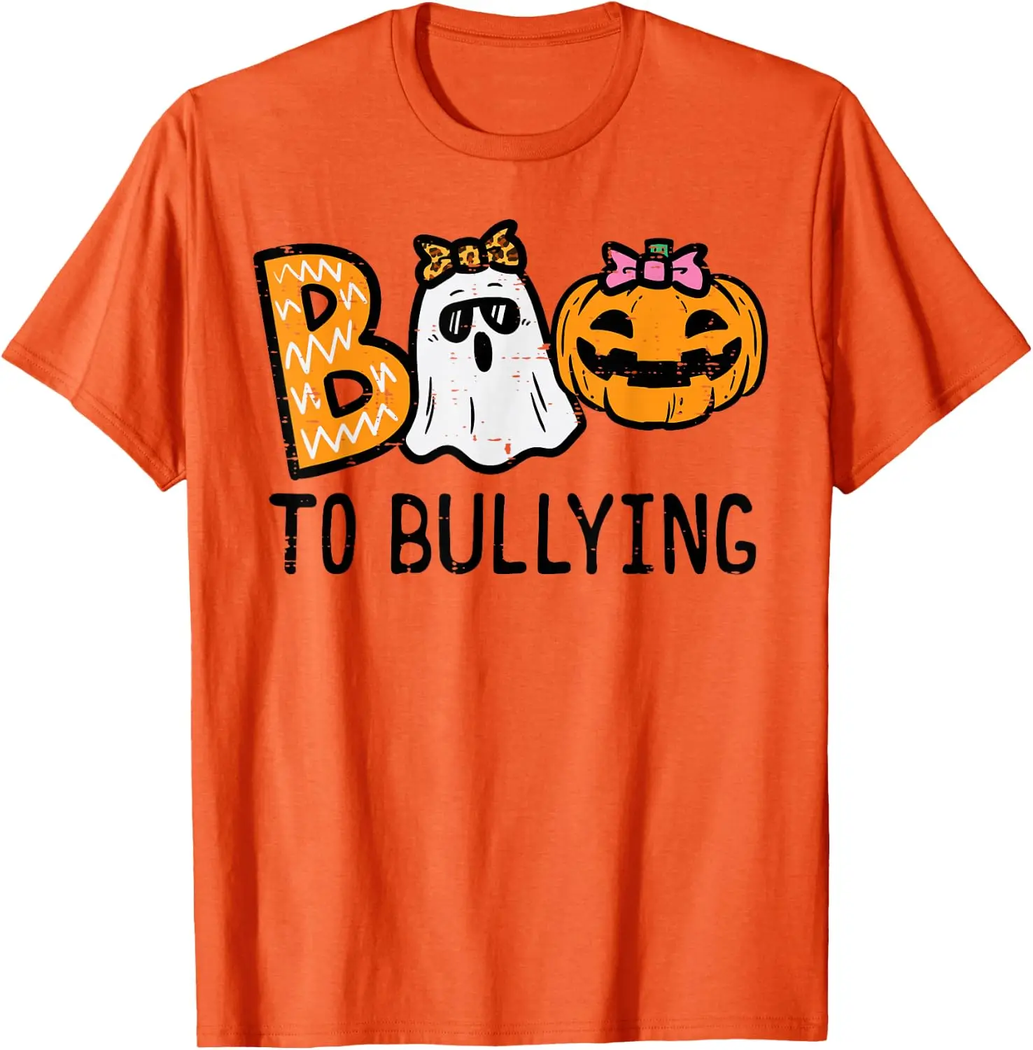 T-shirt amusant de dessin animé pour Halloween, anti-école de la haine, Journée de l'unité, décontracté, mode, ample, style Harajuku, manches courtes, coton, vêtements pour hommes et femmes