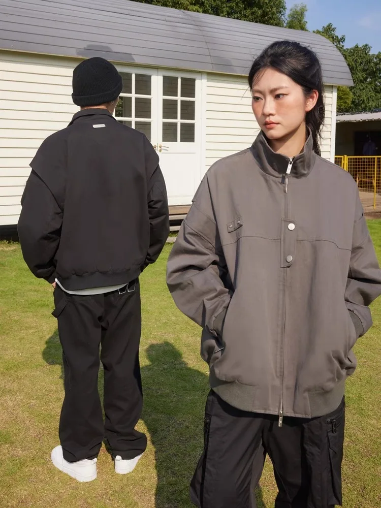 

Bomber Jackets Womens Jacket Navy Autumn O-Neck Batwing Ruffles Fairy Princess Sashes Artistic Minimalist Chic Girlish Pleated