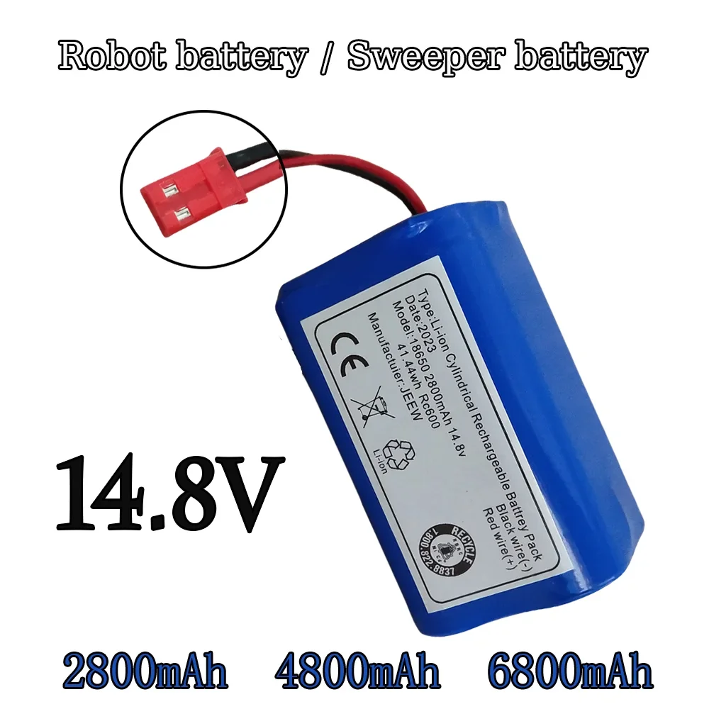 

18650 4s1p 14.8V 6800mAh Good Quality Battery,For ilife V50 V55 V8s V3s Pro V5s Pro V8s X750 Robot Vacuum Cleaner Battery