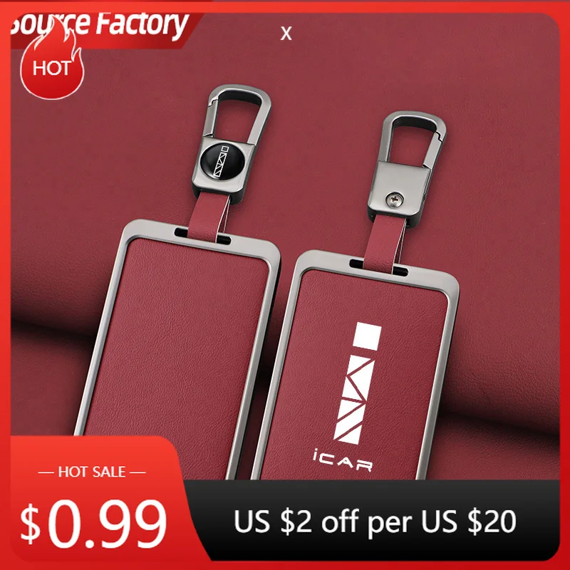 

Автомобильные наклейки из цинкового сплава, чехол для автомобильного ключа для Chery ICAR 03 Icar03, NFC-карта, удаленная декоративная крышка, брелок, корпус, держатель