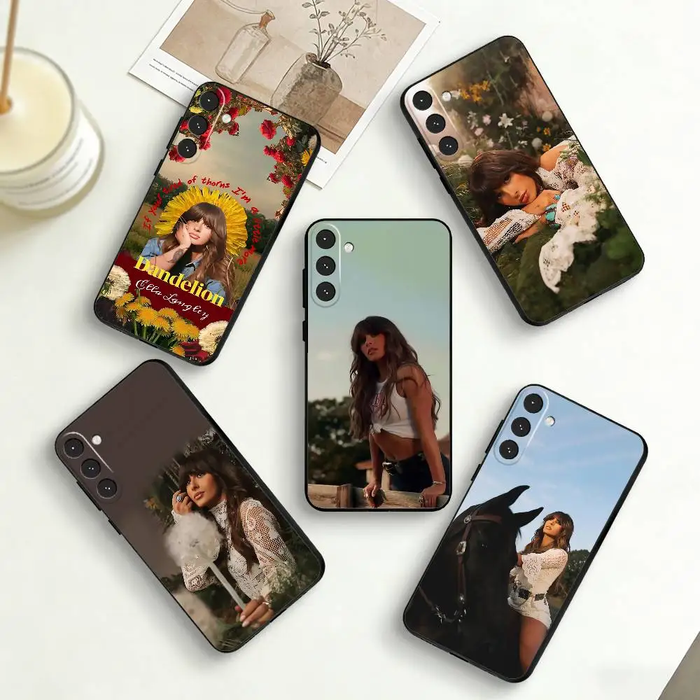 Singer D-Dandelion E-Ella Langley Phone Case For Samsung Galaxy A73,A72,A71,A70,A53,A52,A51,Others Soft Black Cover