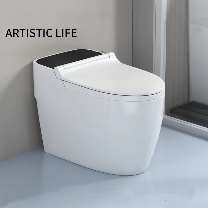 High Quality No Plug-in Auto Flush Electric Bathroom WC Intelligent Commode Toilet Bowl Smart Toilets