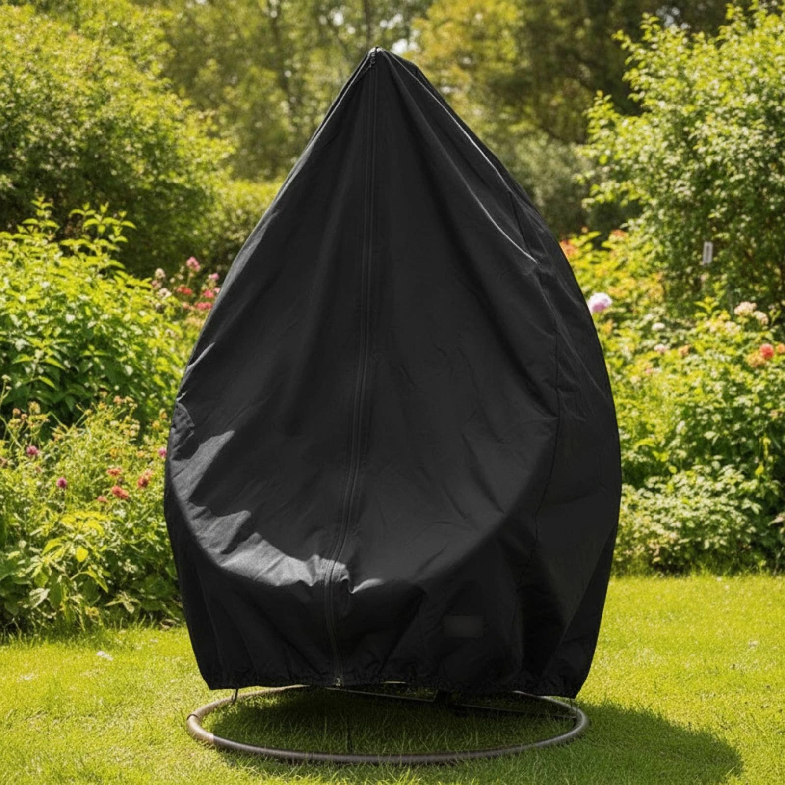 Hanging Egg Chair Cover Waterproof Egg Chair Cover with Zipper Heavy Duty Tear-Resistant for Patio, Garden
