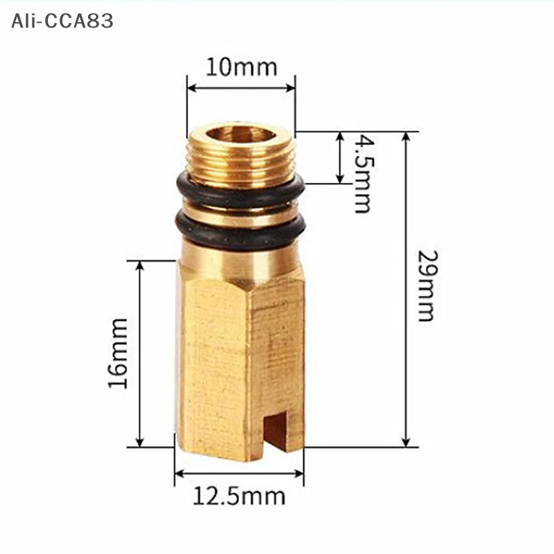 

5Pcs/1Pc M10 Brass Faucet Inlet Blanking Plug Hot Cold Water Faucet Inlet Plug Kitchen Fixture Flexible Pipe End Cap Tool