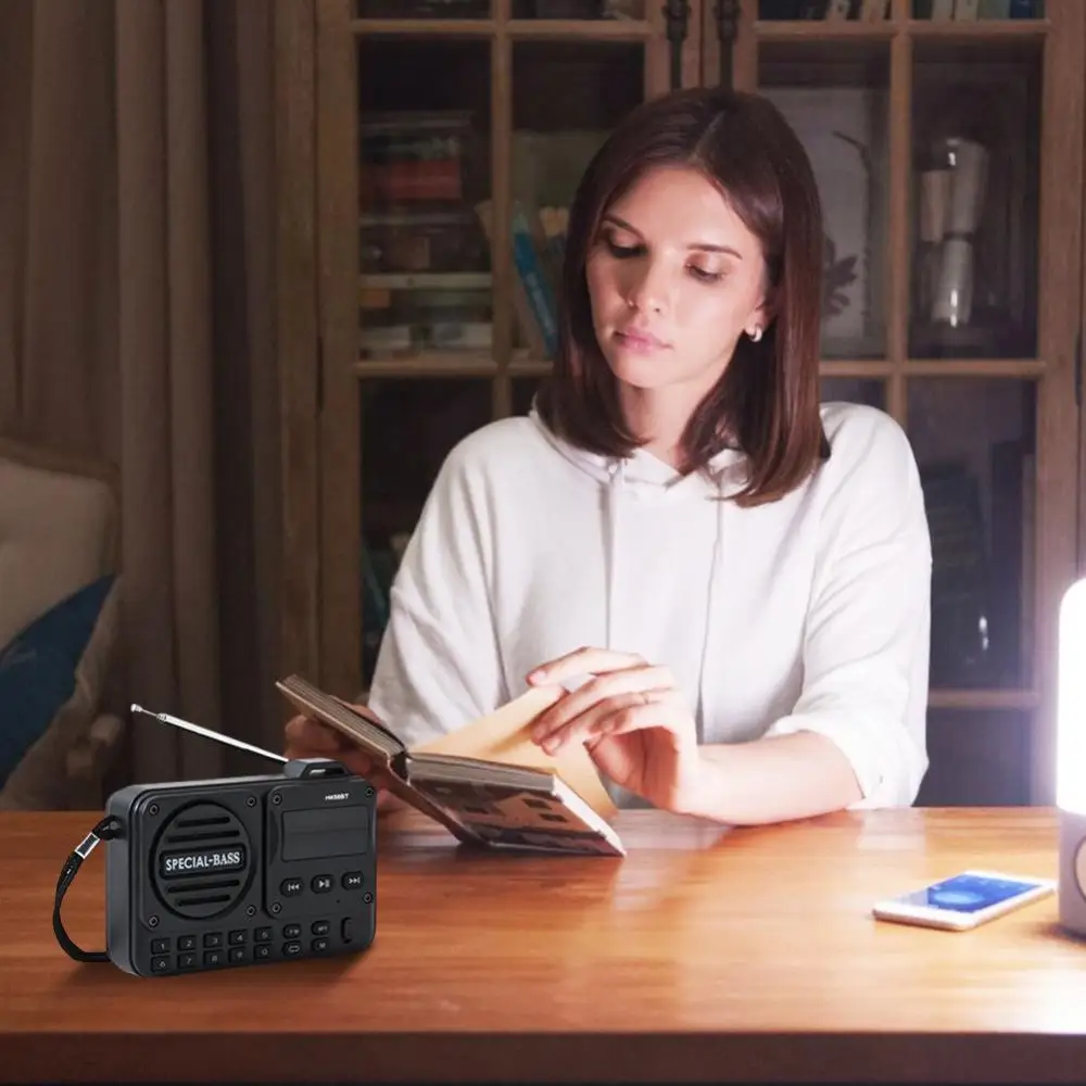 

Портативное FM-радио, перезаряжаемый цифровой радиоприемник с LED-дисплеем для дома и путешествий, подарки для пожилых людей