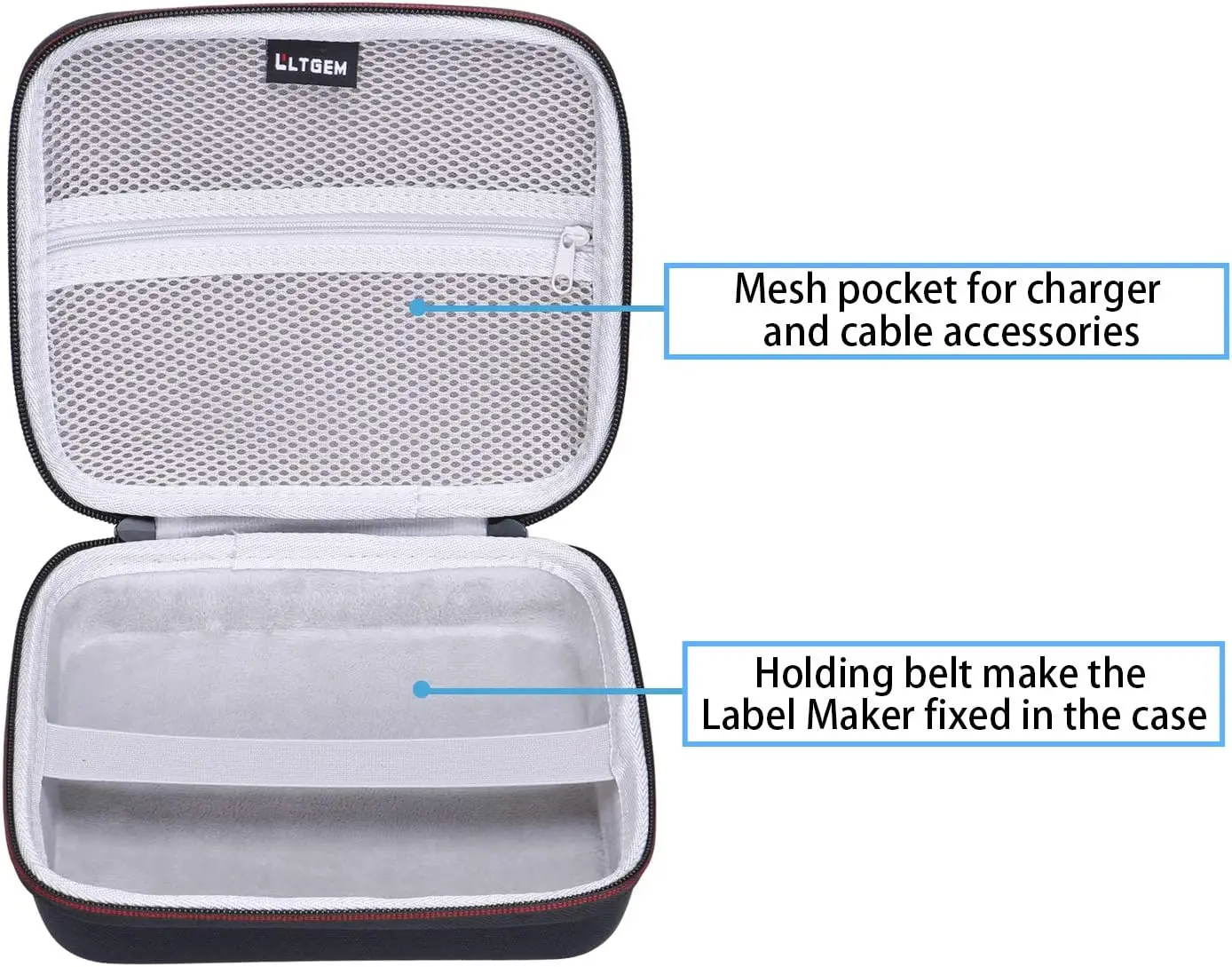 LTGEM Hard Case for DYMO LetraTag LT-100T Plus Label Maker Cover Storage Bag(bag only!)