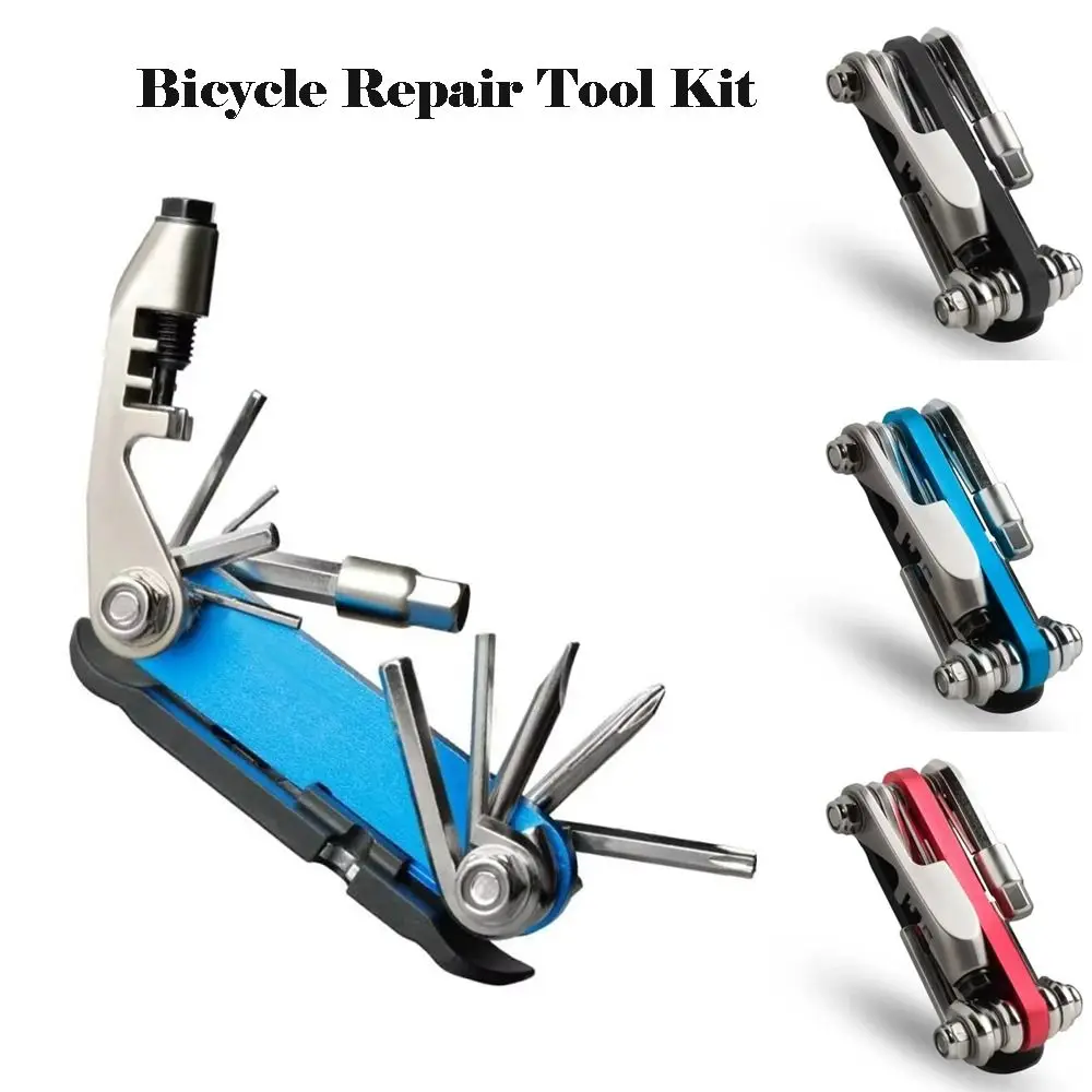 

14 in 1 Bicycle Repair Tool Kit Alloy Steel Cross Screwdriver Bicycle Maintenance Tools Flat Wrench Chain Cutter