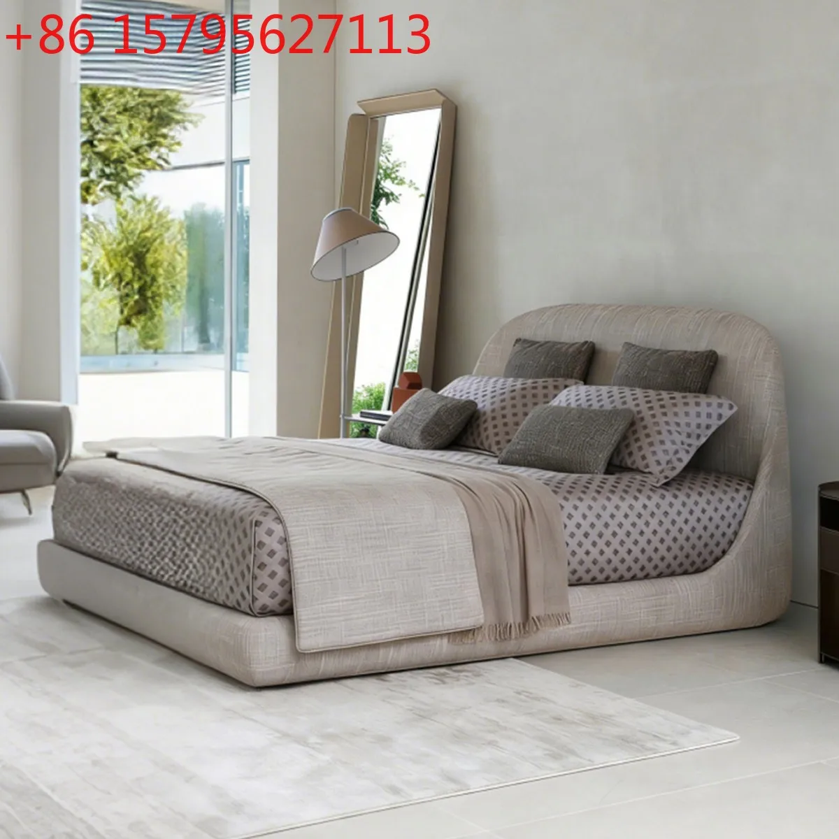 1.8 meters double bed high-end atmosphere 2 meters x 2 meters floor-to-ceiling bed