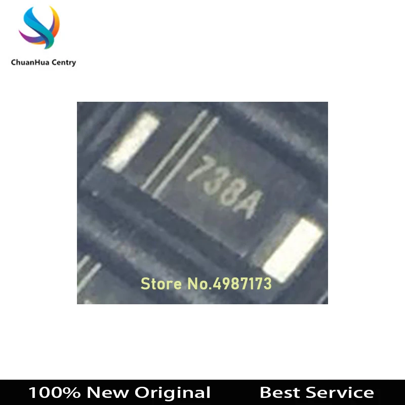 SMAF-novo e original no estoque, 1SMAF4738A 738A 8.2V, 100 PCes pelo lote