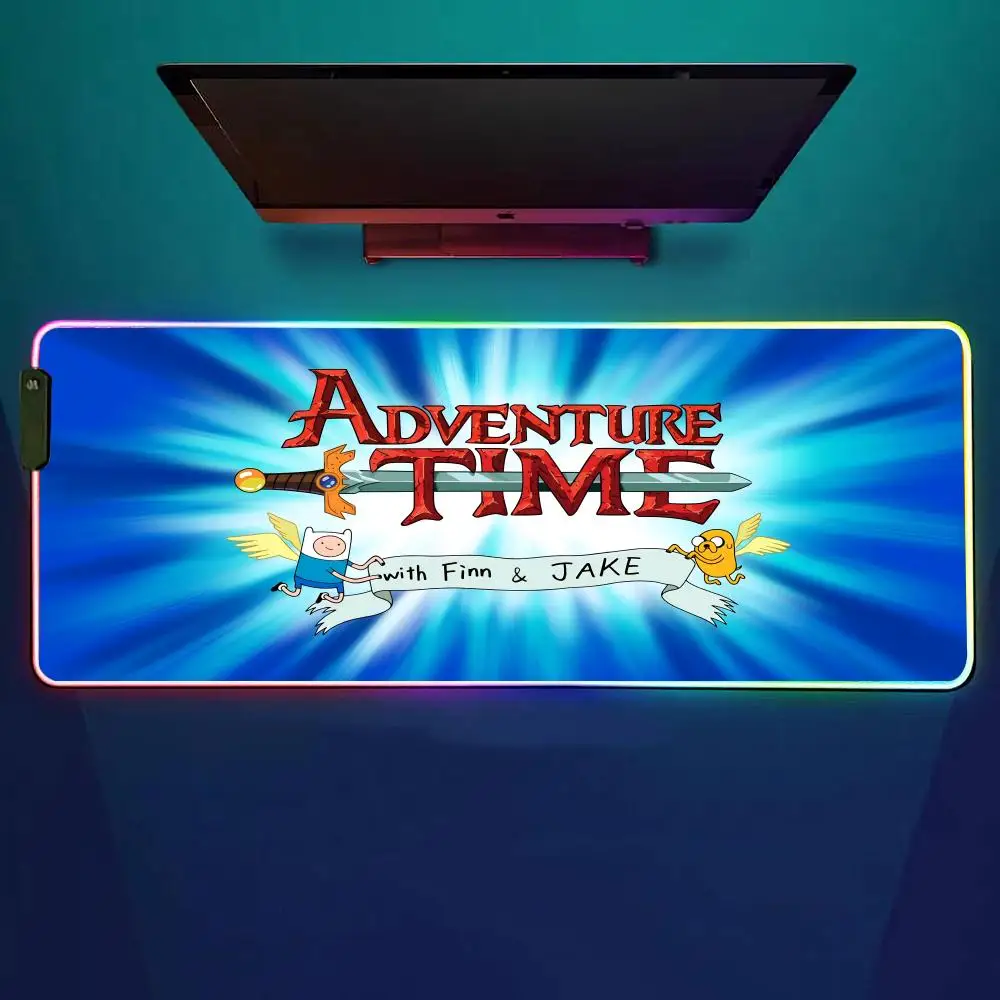 

Коврик для мыши Game Candy Kingdom RGB, игровой коврик для мыши, настольный коврик HD Gamer, большой светодиодный светильник, коврики для мыши XXL