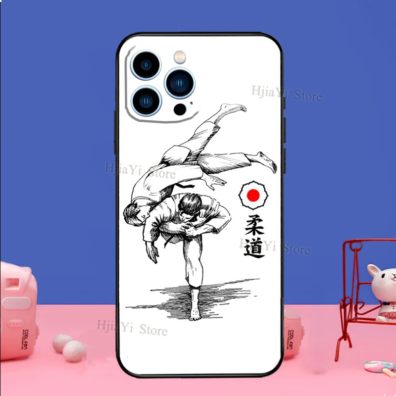 Judo Phone Case For iPhone 16 15 12 13 Mini 11 14 Pro XS Max Plus X XR Silicone Cover