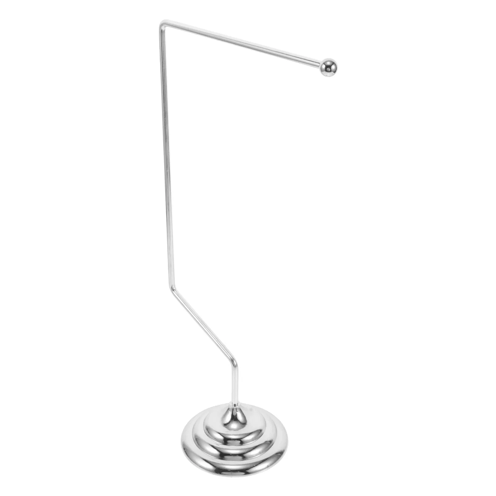 Office Desk Single Pole Alloy Flag Stand Stainless Steel Stable Base Mini Flag Holder Desktop Decoration Meeting Table