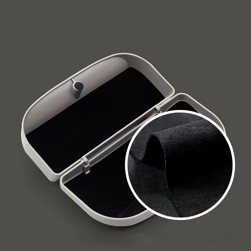 Universal Car Glasses Case Sunglasses Case Car Interior Accessories Sun Visor Storage Non-destructive Installation