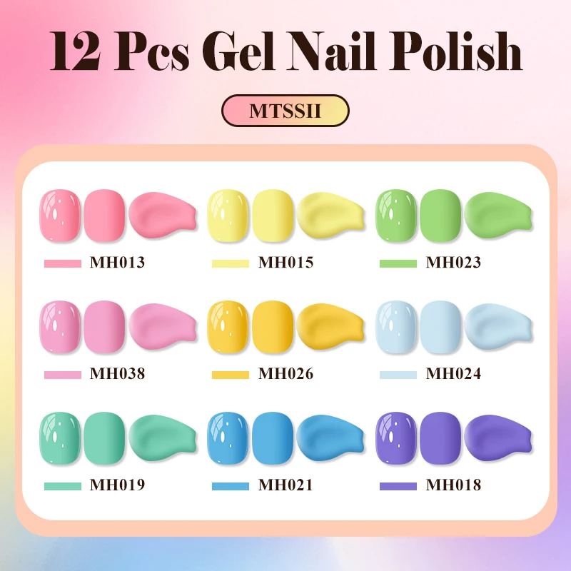 Mtssii 10 مللي أحمر أسود أبيض أخضر نيون هلام طلاء الأظافر قاعدة معطف فوقي 60 ألوان شبه دائم هلام مسمار الفن الورنيش لوازم #3