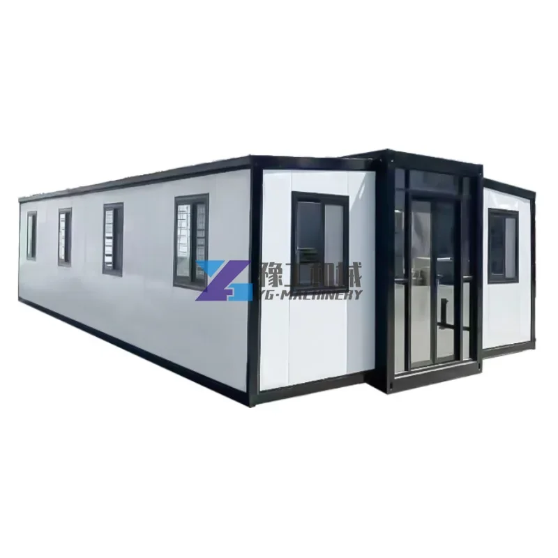 

40ft Luxury Prefabricated Residential Living Room Expandable Foldable Double Wings 2 Bedrooms Bathroom Mobile House Container