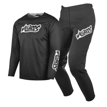 Willbros Jugend-Trikot- und Hosen-Set, Offroad, Motocross, MTB, MX, Dirt Bike, Mountainbike, DH, Enduro, Reiten, Rennen, Jungen- und Mädchenausrüstung, Kombination