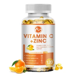 Minch Vitamin C 1000mg with Zinc 20mg Capsule for Antioxidant Collagen Booster for Immune System Vitamin Dietery Supplement