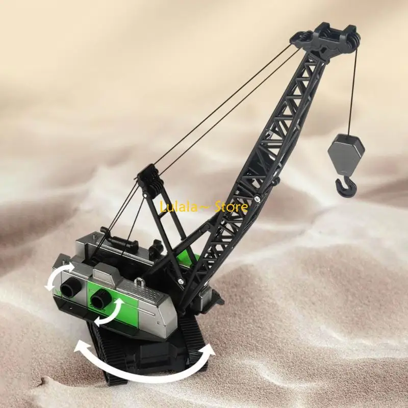 Y4QA Junge Spielzeugauto Engineering Fahrzeug Kran Auto Ostern Geschenk Kran Modell Reibung Power Junge Lernen Spielzeug Kran