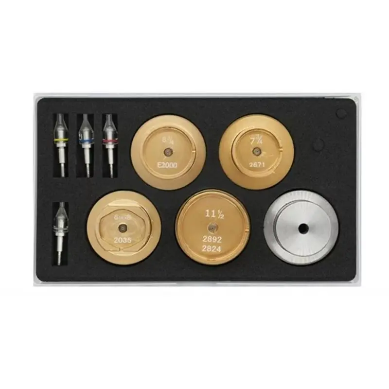 Most-Watch Movement Holder Fitting Tool Holding Base Acrylic Watch Hand Press Tool W/4 Hand Setting Tips Repair Watch Hands
