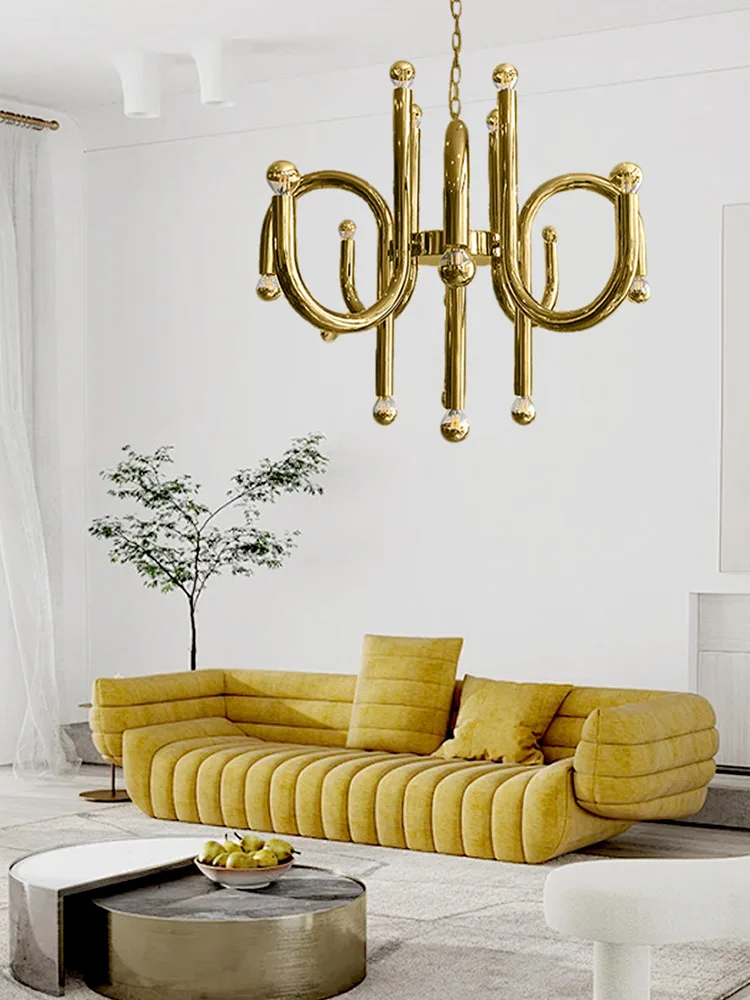 Post-modern Art Chandeliers LED Bauhaus Ceiling Personality Apartment Stylish Lighting Fixture Designer Home Hanging Lamp Lustre