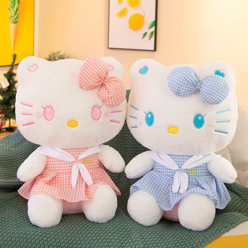 

Hello Kitty Couple Plush with Bows, Matching Stuffed Animal toy Set, Cute Christmas & Birthday Gift for Her