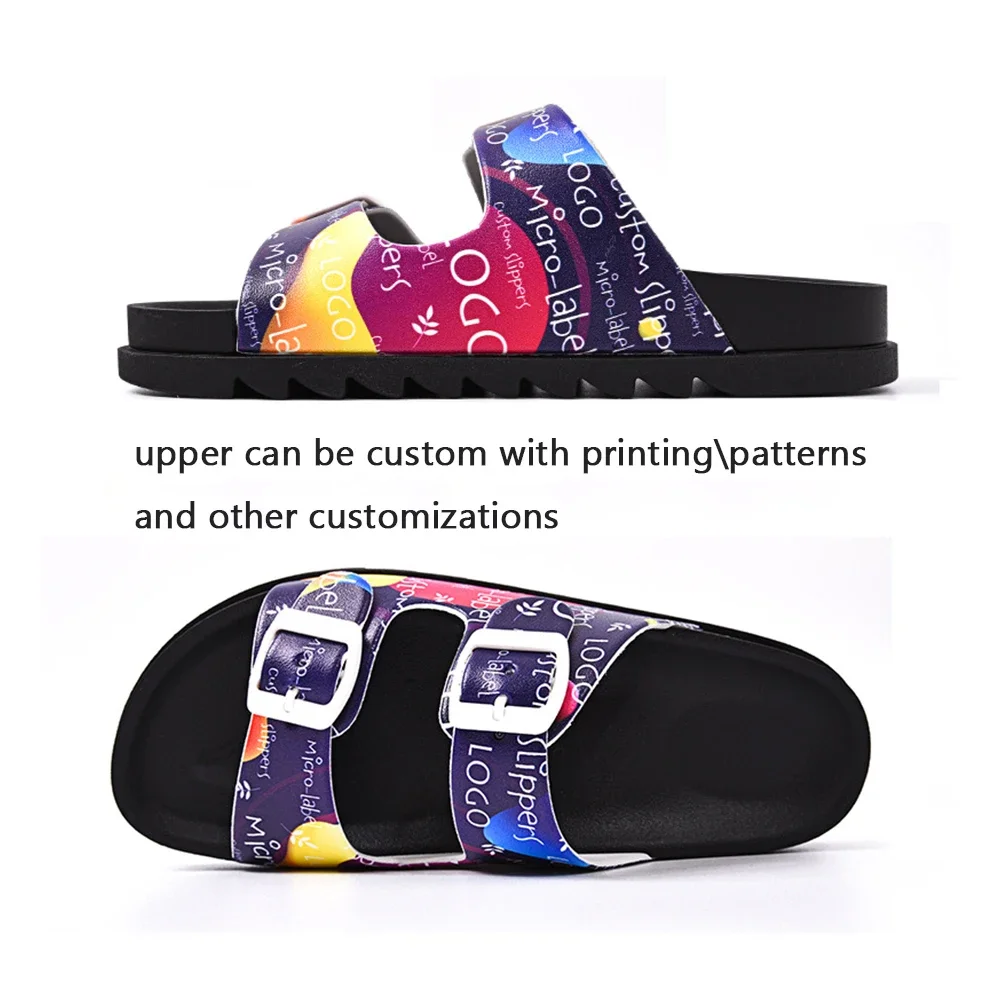 High Quality Summer Anti-slip Flat Slides for Men Casual Designer Women Slides Custom Slippers with Logo