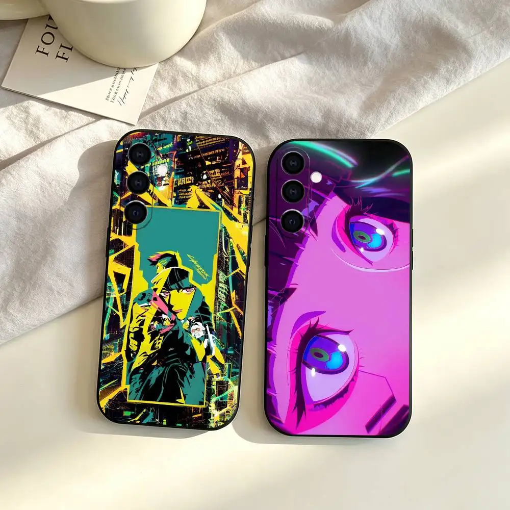 Cyberpunk Edgerunners gift Phone Case For Samsung Galaxy A73,A72,A71,A70,A53,A52,A51,Others Soft Black Cover