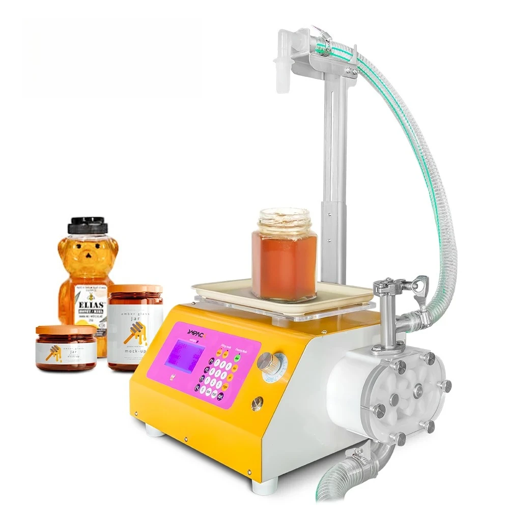

YIMUPACK Semi Automatic Bottle Filler Bottling Machine Gear Pump Digital Control Viscous Liquid Filling Machine for Honey Oil