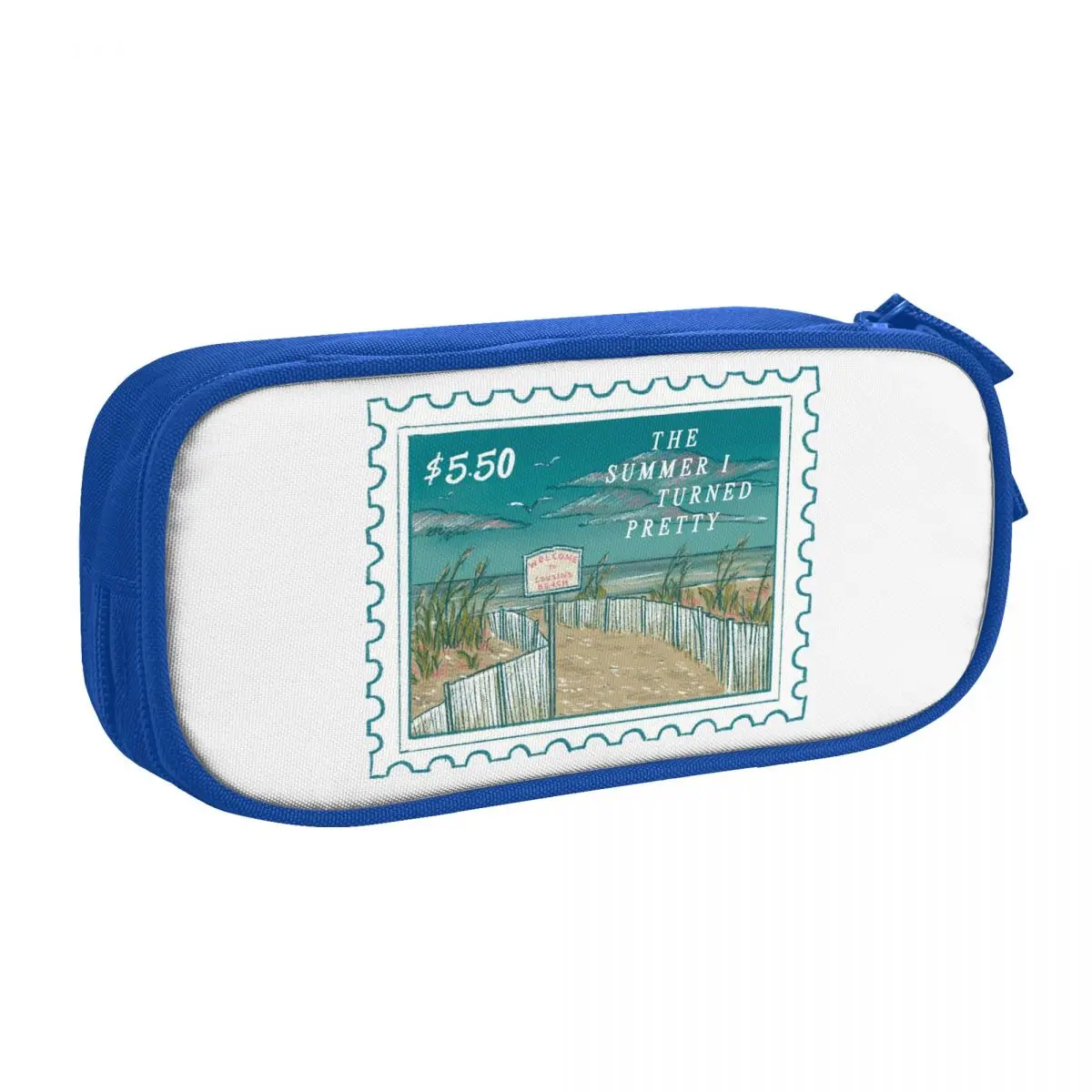 ختم الشاطئ من Fun Cousins من الصيف، تحولت إلى مقلمة جميلة، مقلمة، حامل قلم، حقيبة تخزين كبيرة، أدوات مكتبية #1