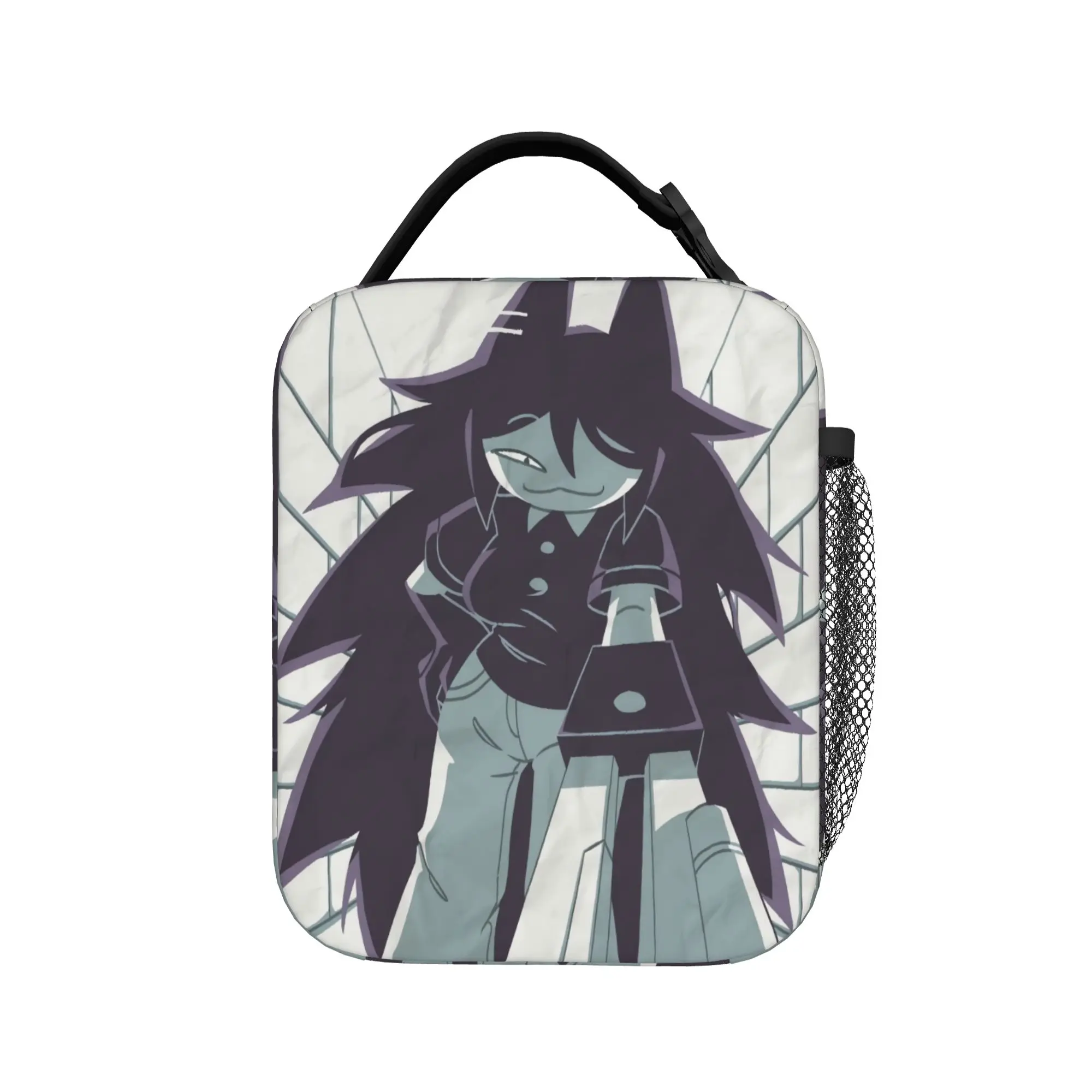 Fundamental Paper Education Lunch Bag  Office Lunch Box For Child Fun Print Thermal Lunch Bags Oxford Portable Zipper Cooler Bag