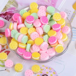 10szt Diy Kawaii Mini Resin Cream Biscuit Figures Crafts Material Scrapbook Cabochons ScrapbookingFlatback Dollhouse Miniatures