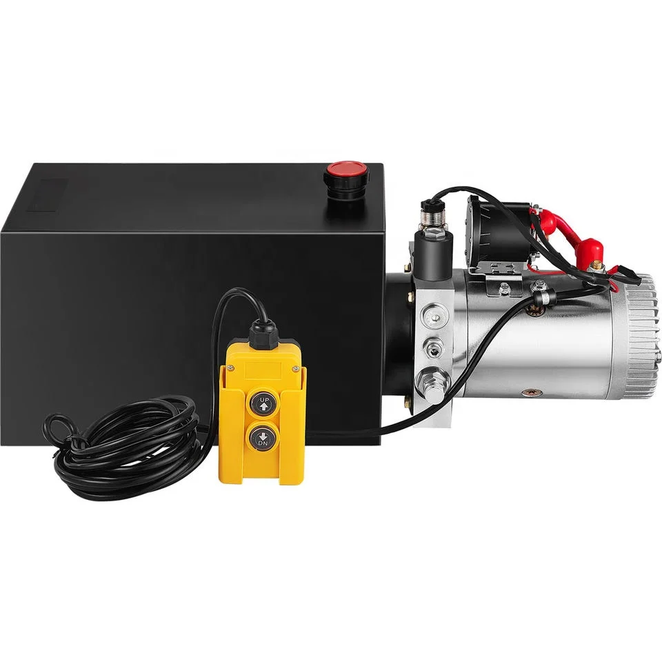 Double Acting 12 Volt DC 220V Dc 24V 48V Electro Hydraulic Power Unit with Remote Dump Trailer Hydraulic Pump Power Unit