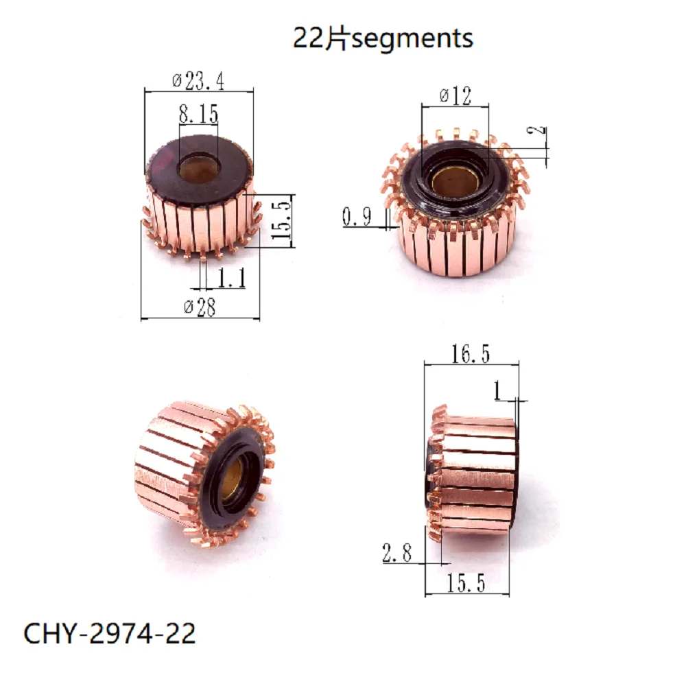 23.4*8.15*15.5*22p Rectifier Reverser Copper Head Chy-2974-22