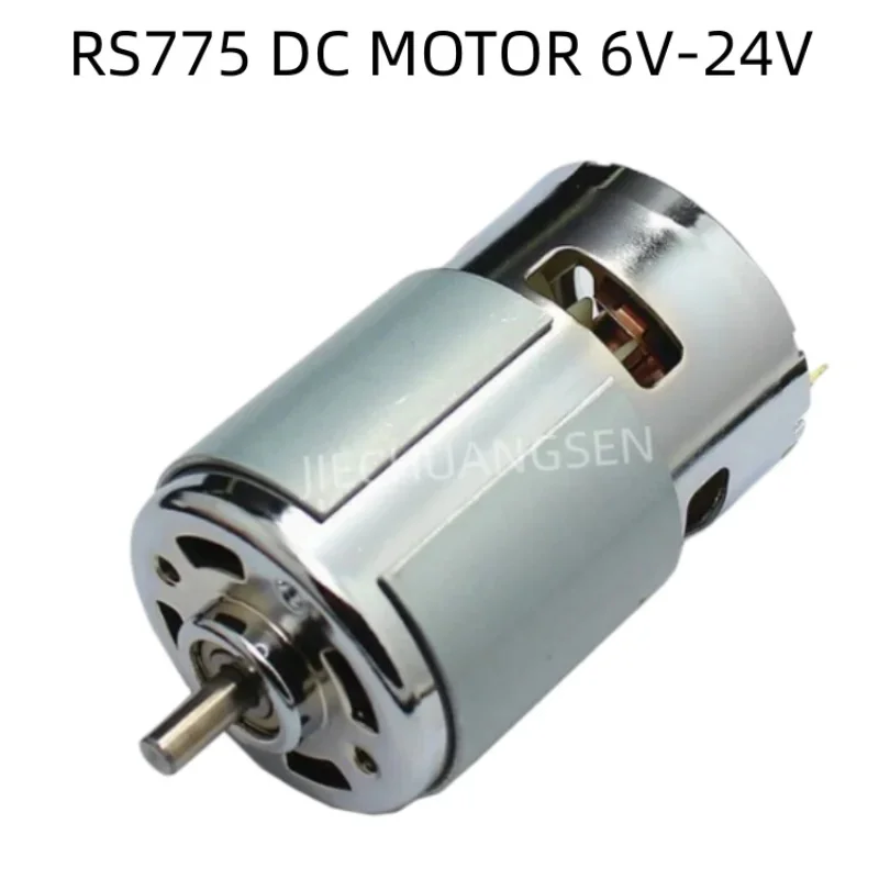 

RS775 DC MOTOR 6V-24V Carbon Brush Large Torque Ball Bearing Motor (Strong Magnetic Magnet Rotor,High Insulation Grade MOTOR)