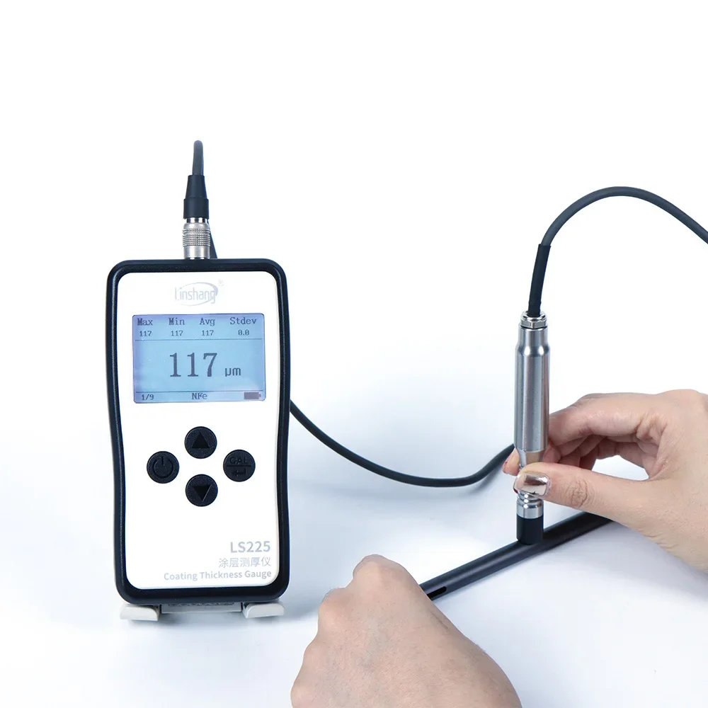 LS225 N1500 Eddy Current Effect Coating Thickness Gauge High Precision NFe Measurement Device Coating Thickness Meter