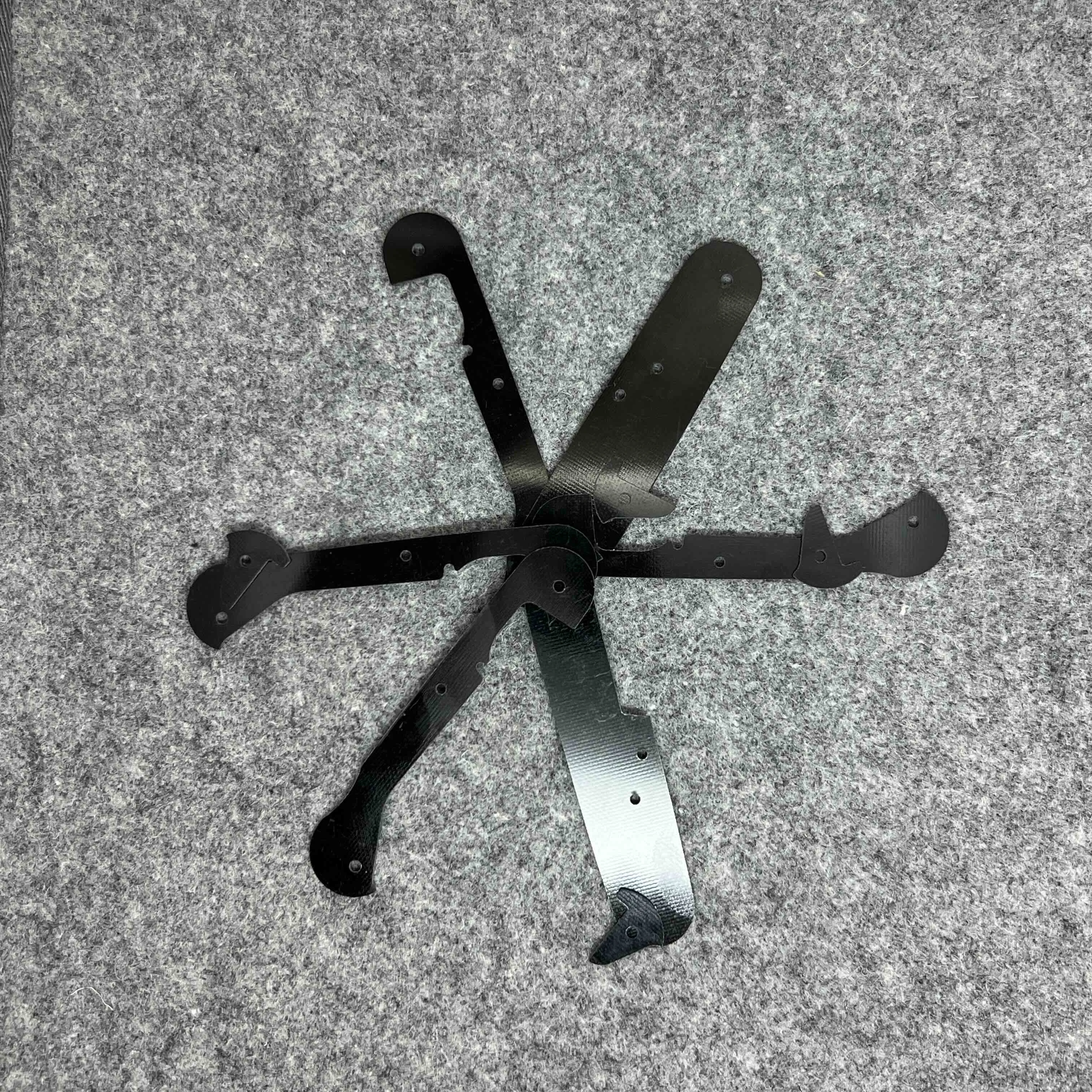 Black Color Material G10 Liner Lining Spacer Gasket For 91mm Victorinox Swiss Army Knife SAK DIY MOD Accessories