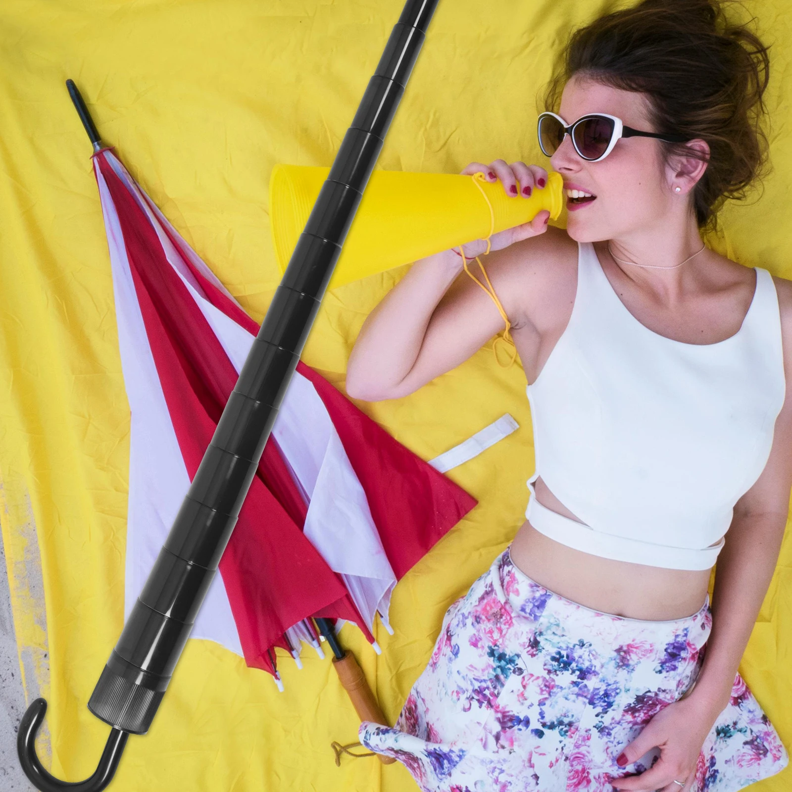 

Drip-free Stick Umbrella Sleeve Retractable Cover Waterproof Non-drip Umbrella Cover Portable Black Telescopic Home Use