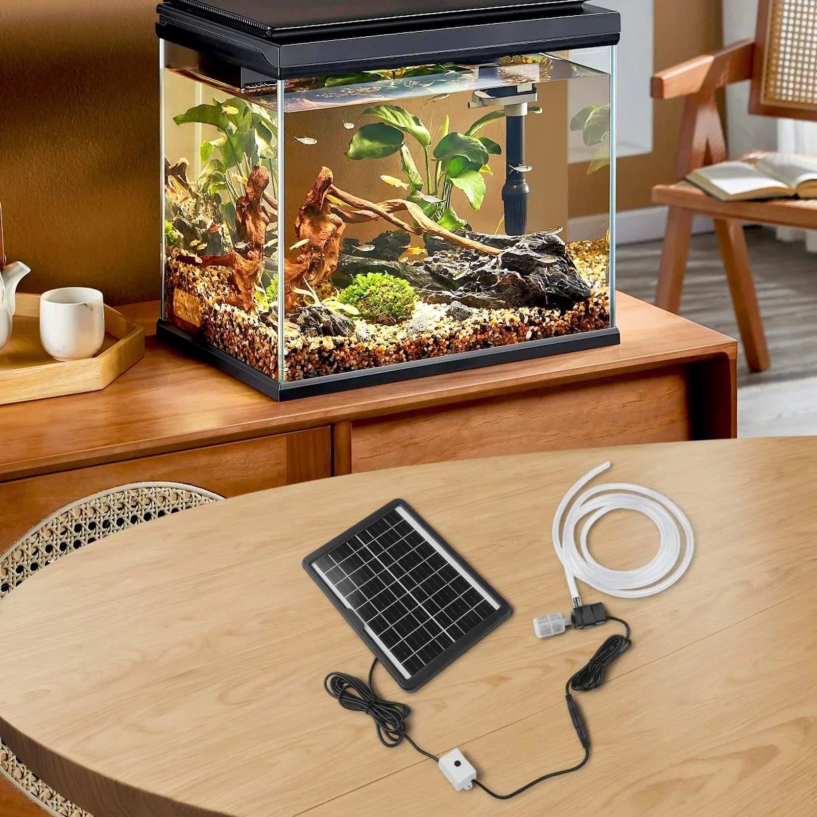 6W 9V Solar Panel 12V Solar Water Pump Submersible Water Pump Outdoor Power Home Improvement Solar Power Replacement Supplies