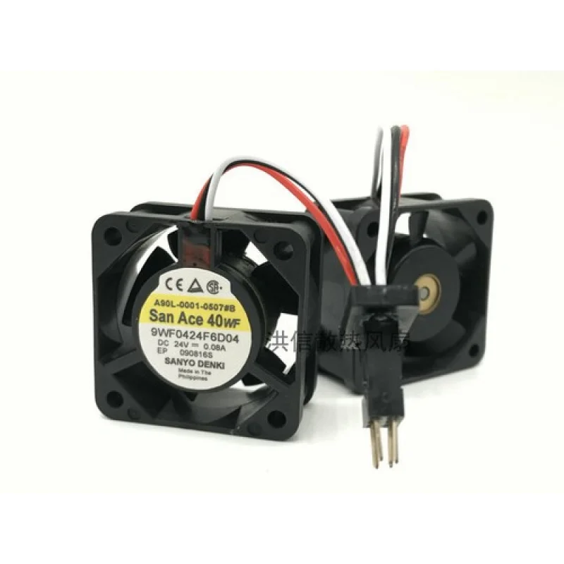 C FOR    Sanyo 9WF0424F6D04 24v 4020 FANUC servo drive waterproof fan 40 * 40 * 20mm 6pin