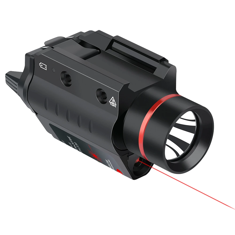 

Red Laser Flashlight Combo 350 Lumens Tactical Weapon Light for pistol handgun Red Laser Combo Light for gun Pistol Flashlight