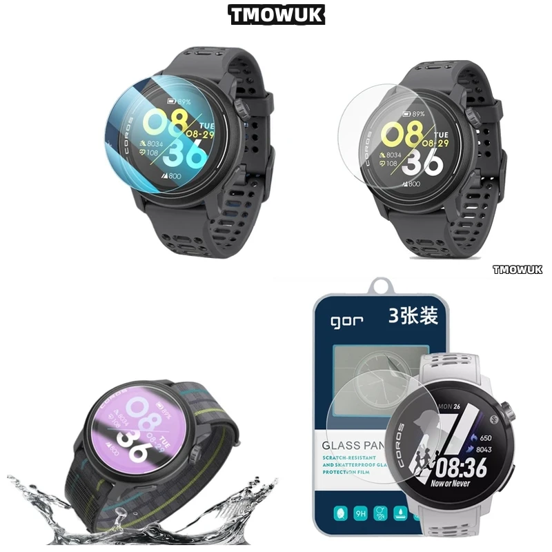 

​​For Coros PACE 3 42MM APEX 2 Pro VERTIX 2S Tempered Glass Screen Protector HD Clear Anti-Glare Film​​