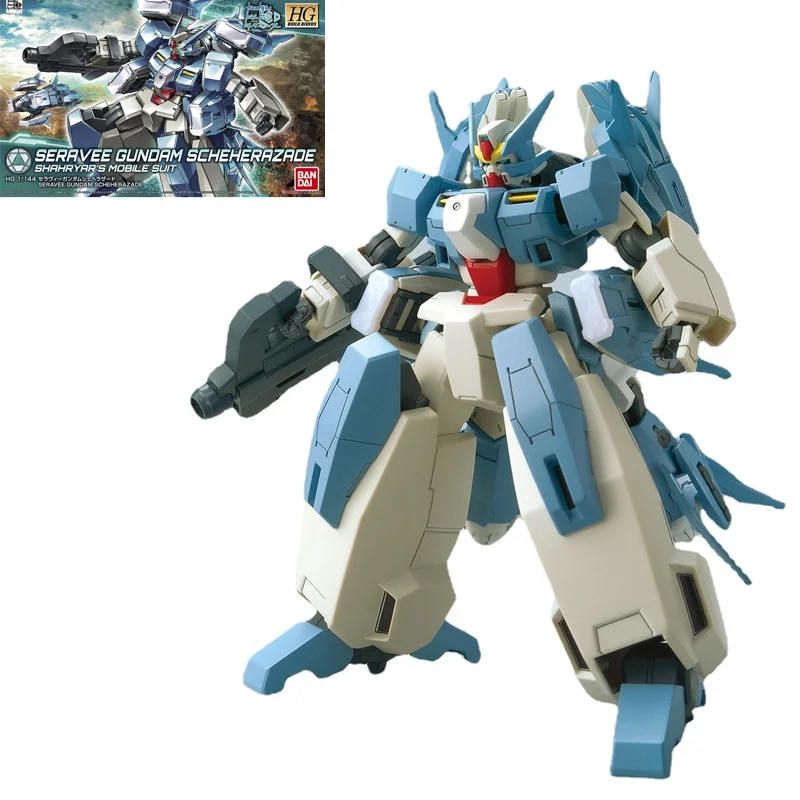 Bandai Original Assembled Model 1/144 HGBD Seravee Gundam Scheherazade Gunpla Action Anime Figure Mobile Suit NEW For Children