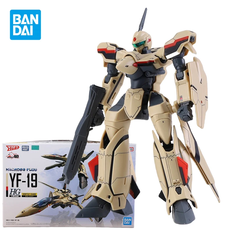 Bandai HG 1/100 YF19 Die Super Dimension Fortress Macross Actionfiguren Mobile Suit Spielzeug für Jungen Geschenke