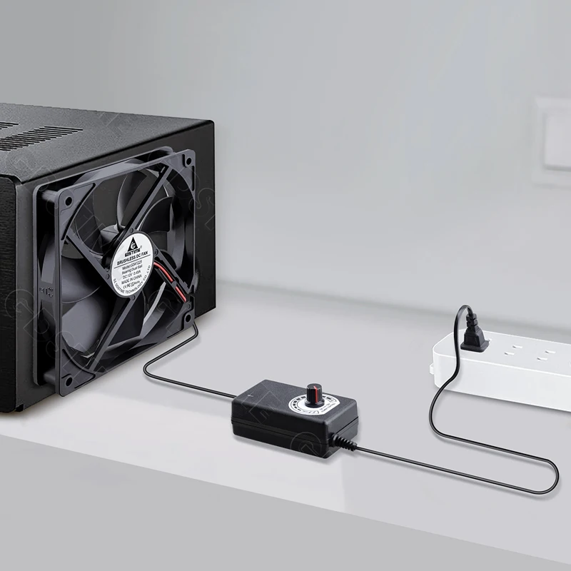 Gdstime CPU Cooler 12V 80MM Fan 120MM DIY Server High Speed Fan for Desktop Computer Case Cooling 220V Power Adjustable Speed image 3