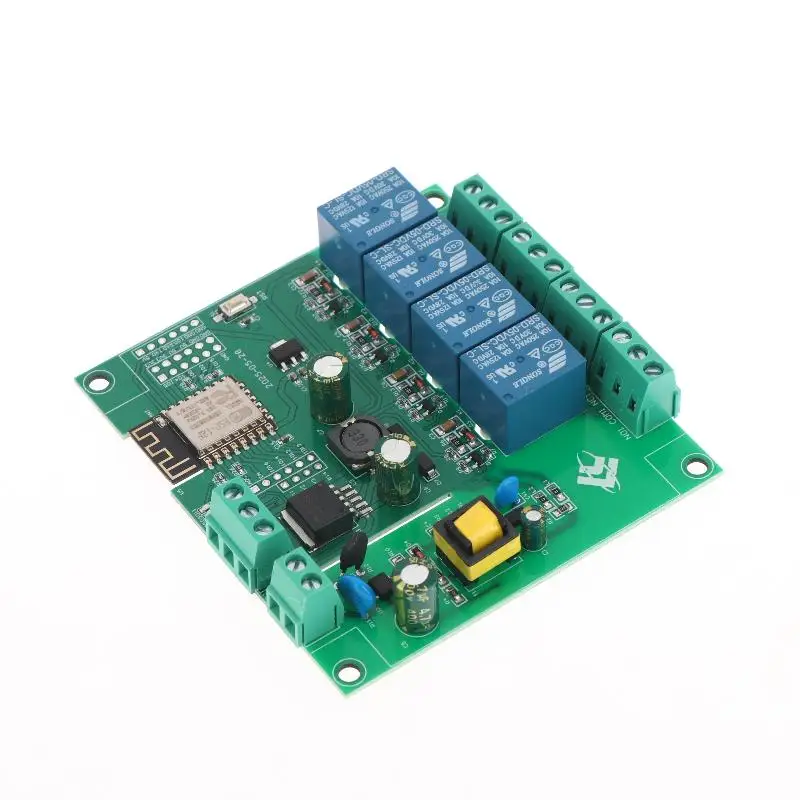 ESP8266 Modulo relè WIFI wireless a 4 canali Modulo di alimentazione switching AC-DC ESP-12F Scheda di sviluppo Wifi per Arduino