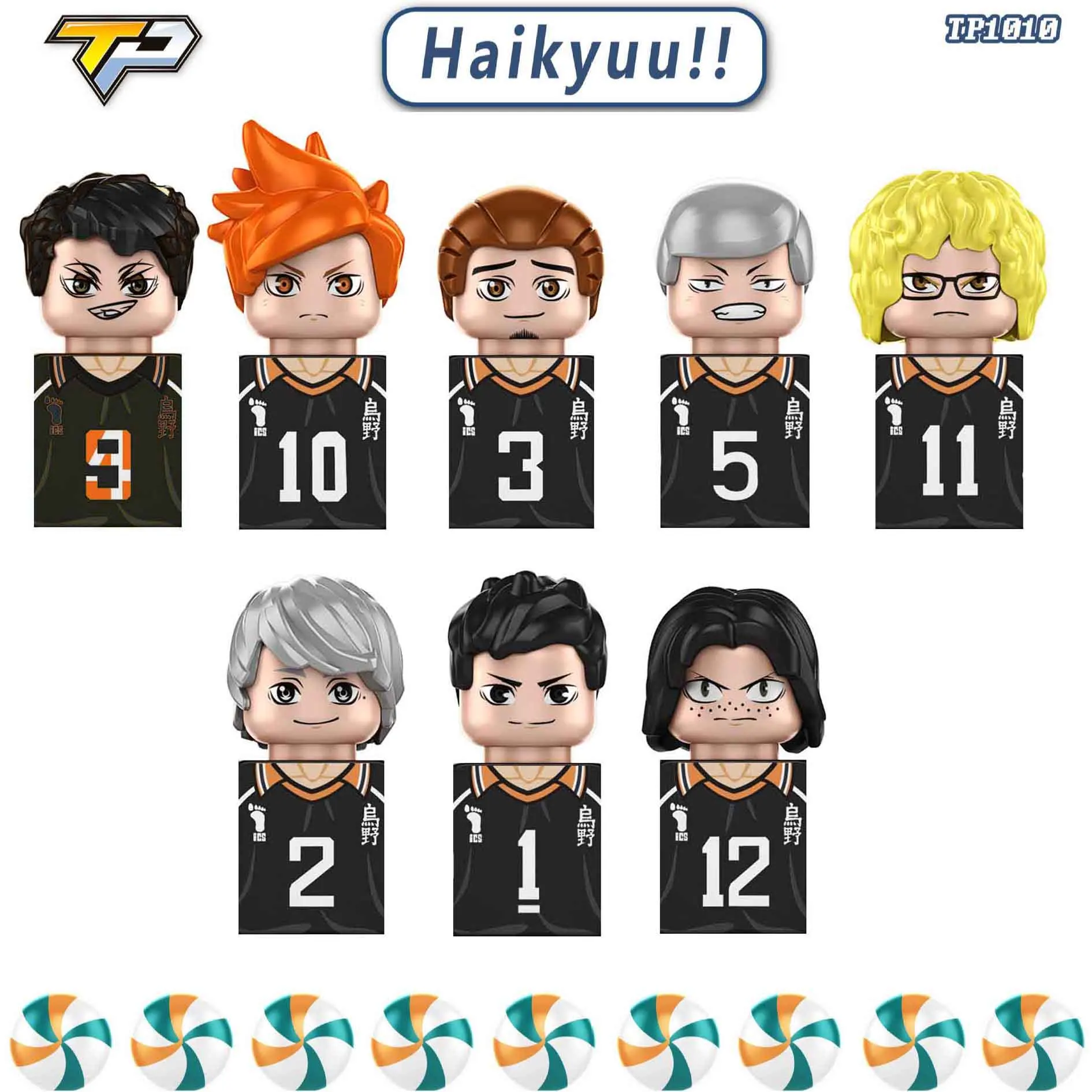 

Haikyuu Shoyo Hinata Kei Tsukishima сборные блочные игрушки для детей головоломки подарки на день рождения